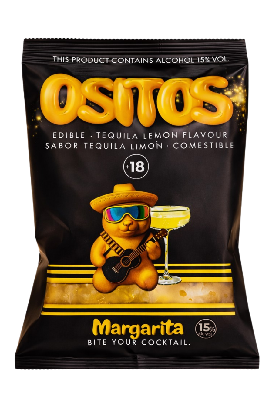 Margarita Ositos servida en vaso con hielo